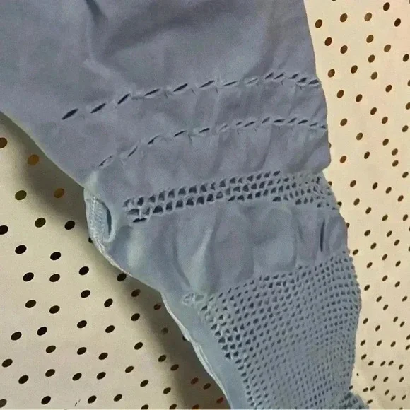 ALO Yoga Sky Blue Textured High-Waist Leggings - Picture 4 of 9